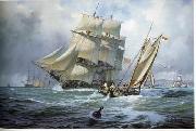 unknow artist Seascape, boats, ships and warships.101 oil painting picture wholesale
